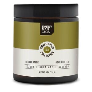 Every Man Jack Small Batch Beard Butter- Hinoki Spice Fragrance - IN HAND